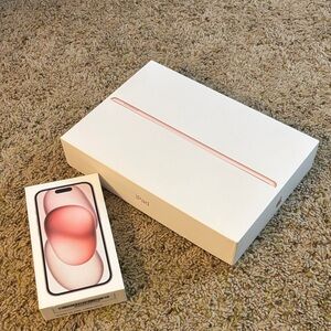 Apple iPhone and IPad in Pink Box